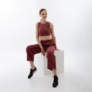 Топ New Balance Shape Shield Crop Bra, бордовий