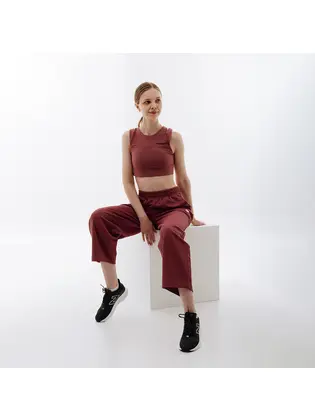 Топ New Balance Shape Shield Crop Bra, бордовий