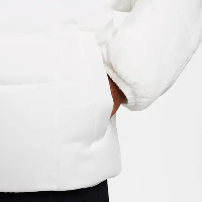Куртка жіноча Nike Sportswear Classic Puffer Therma-Fit Loose Hooded Jacket White
