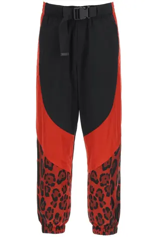 Штани Dolce & Gabbana Belted Waist Leopard Printed Trousers