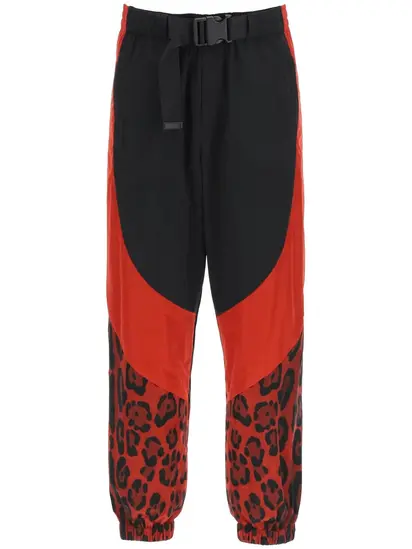 Штани Dolce & Gabbana Belted Waist Leopard Printed Trousers
