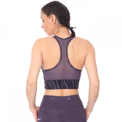 Топ Nike SWOOSH ICONCLASH BRA SP21, фіолетовий з чорним