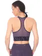Топ Nike SWOOSH ICONCLASH BRA SP21, фіолетовий з чорним