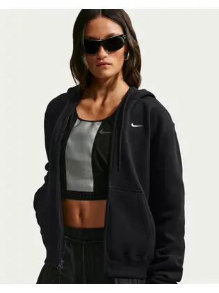 Толстовка Nike W STDO FLC MW STD FZ HDY, чорний