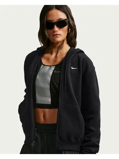 Толстовка Nike W STDO FLC MW STD FZ HDY, чорний
