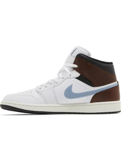 Кросівки Air Jordan 1 Retro Mid SE 'Brown Blue Grey'
