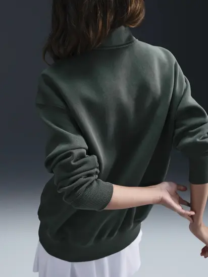 Кофта Nike Sportswear Phoenix Fleeceoversized 1/4-Zip Logo Top Green