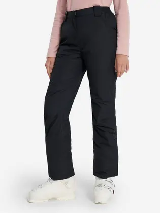 Штани утеплені гірськолижні Women's pants with suspenders Glissade Чорний