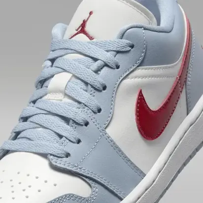 Кросівки Jordan 1 Low Blue Whisper Dune Red (W)