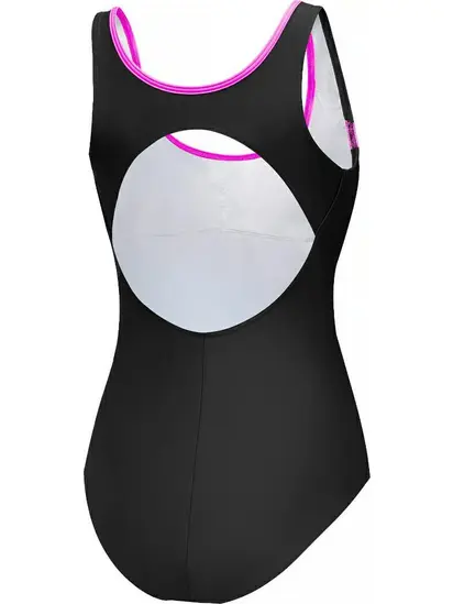 Купальник закритий для жінок Aqua Speed KATE 61579 чорний, рожевий