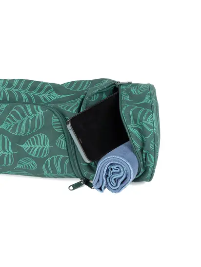 Сумка-чохол для йоги Asana Bag Cotton Bodhi Leaves Maharaja Collection Bodhi 70 см темно-зелений