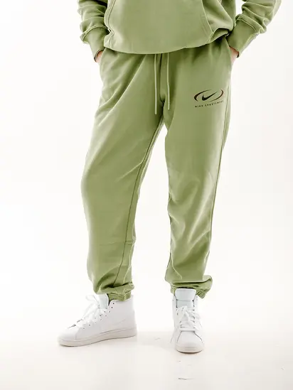 Штани Nike NS PHNX FLC HR OS PANT PRNT, зелений