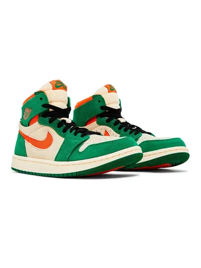 Кросівки JORDAN 1 ZOOM, зелений з помаранчевим