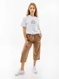 Штани Ellesse Taran Cropped Jog Pant, коричневий
