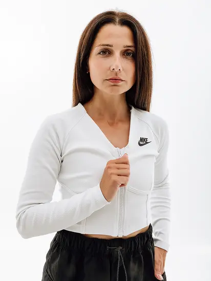 Кофта Nike W NSW LS TOP RIB SW, білий