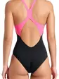 Купальник Arena DREAMHLINE SWIMSUIT V BACK, чорний з рожевим