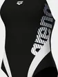 Купальник закритий для жінок Arena STRIPEFLO SWIMSUIT SWIM PRO BA чорний, білий