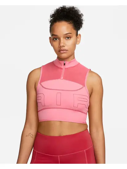 Топ Nike W NK DF AIR CROP TANK, рожевий