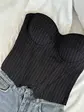 Елегантний жіночий корсет в полоску (DO3995)