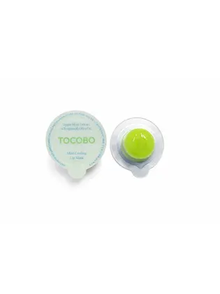 TOCOBO Охолоджуюча відновлююча маска для губ з м’ятою 1 мл
