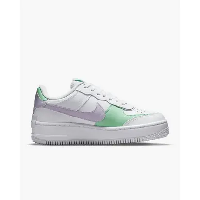 Кросівки Nike Air Force 1 Low Shadow Infinite Lilac Football Grey (W), білий з бузковим