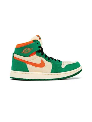 Кросівки JORDAN 1 ZOOM, зелений з помаранчевим