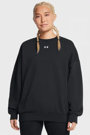 Світшот UA Rival Fleece OS Crew Under Armour XS Чорний