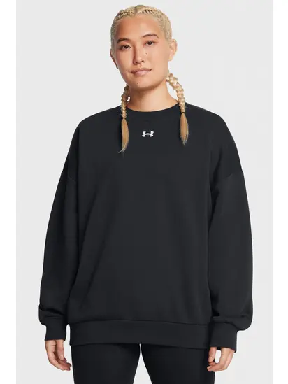 Світшот UA Rival Fleece OS Crew Under Armour XS Чорний