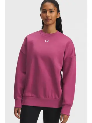 Світшот UA Rival Fleece OS Crew Under Armour S Розовий