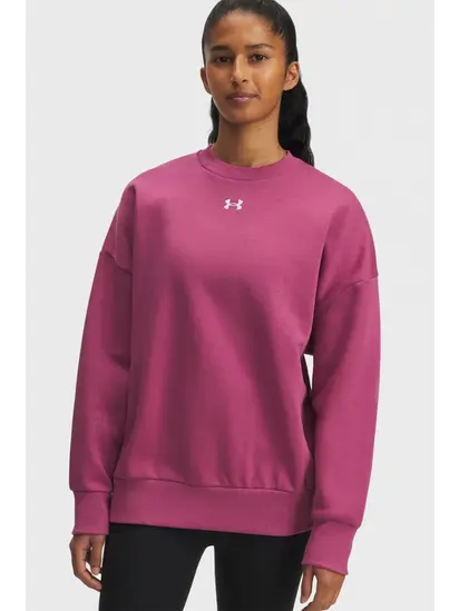 Світшот UA Rival Fleece OS Crew Under Armour S Розовий