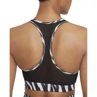 Топ Nike SWOOSH ICONCLASH BRA SP21, чорний з білим