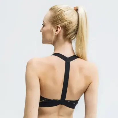 Топ Nike W NK SWSH BD ICNCLSH M AOP BRA