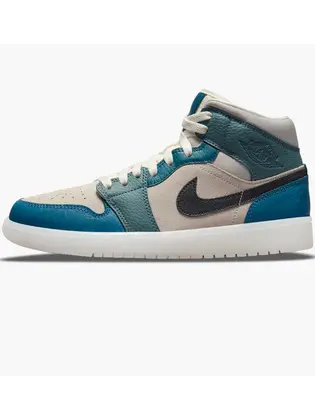 Кросівки Jordan 1 Mid Anti-Gravity Machines (W), сірий з синім