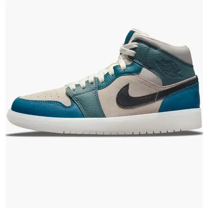 Кросівки Jordan 1 Mid Anti-Gravity Machines (W), сірий з синім