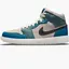 Кросівки Jordan 1 Mid Anti-Gravity Machines (W), сірий з синім