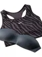 Топ Nike SWOOSH ICONCLASH BRA SP21, фіолетовий з чорним