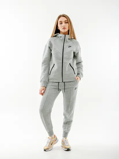 Штани Nike W NSW TCH FLC MR JGGR, сірий
