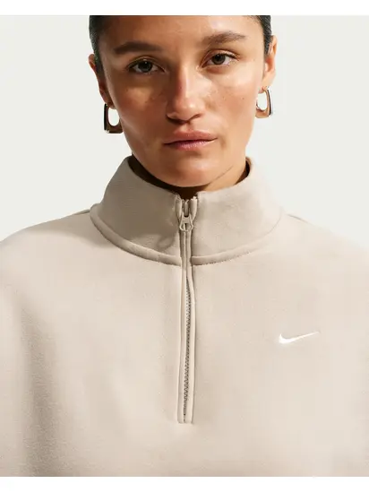 Толстовка Nike W STDO FLC MW OS CROP QZ