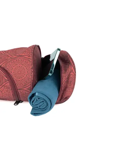 Сумка-чохол для йоги Asana Bag Cotton Mayuri Maharaja Collection Bodhi 60 см темно-червоний