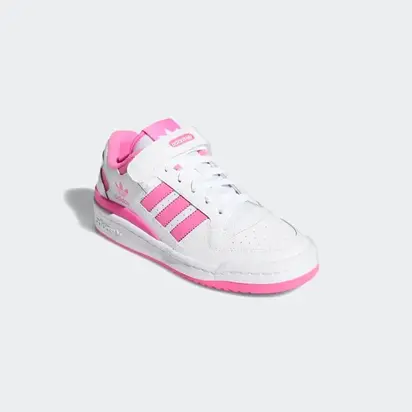 Кросівки Adidas Forum Low J, білий з рожевим