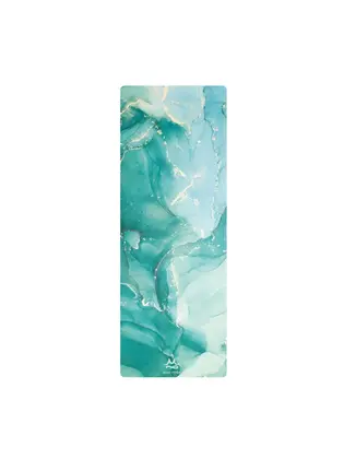 Килимок для йоги замшевий Sitara Emerald Marble RAO 183×68×0.3 см