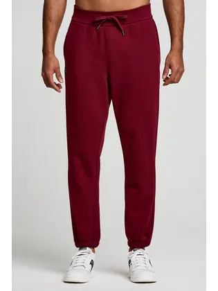 Штани Saucony RECOVERY SWEATPANT, бордовий