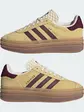 Кросівки Adidas Gazelle Bold, жовтий з бордовим
