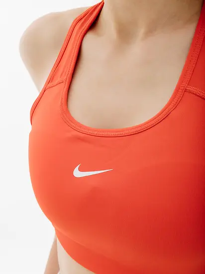 Топ Nike SWOOSH BRA PAD, помаранчевий