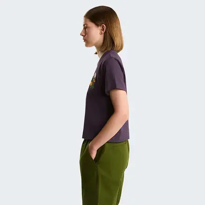 Футболка T-shirt Flora Embroidered THE NORTH FACE L Фіолетовий