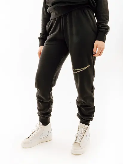 Штани Nike NS CLUB FLC SHINE MR PANT, чорний