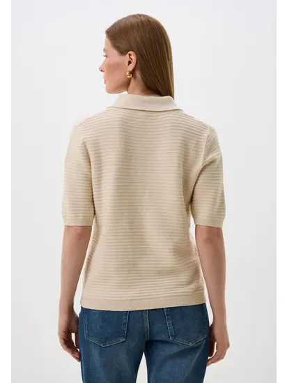 Блуза поло women's cardigan Tom Tailor M Бежевий