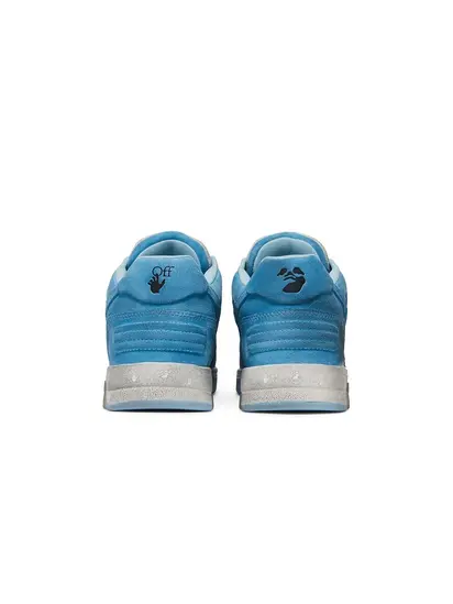 Кросівки Off-White OOO Low Out Of Office Suede White Light Blue