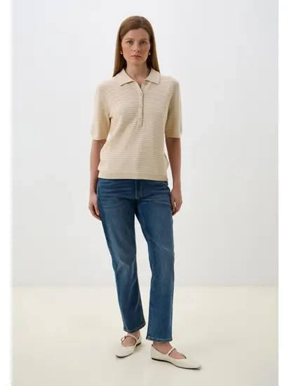 Блуза поло women's cardigan Tom Tailor M Бежевий
