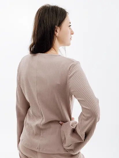 Кофта Nike W NSW RIB JRSY LS TOP, бежевий